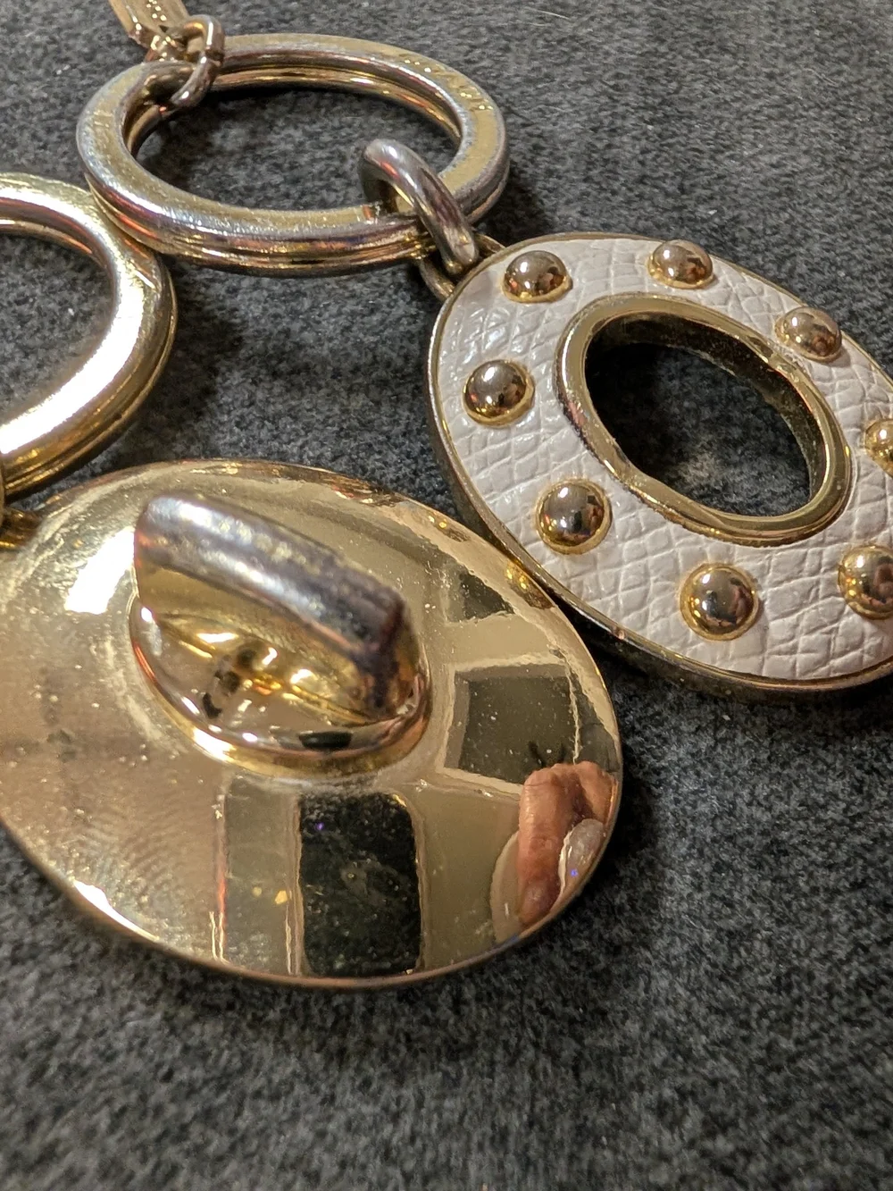 COACH Vintage Valet Turnlock Keychain Charm